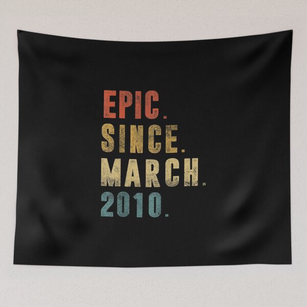 Item preview, 12 Year Old Gifts Funny Epic Since March 2010 12th Birthday  designed and sold by cysandy.