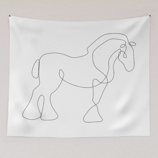 Item preview, Horse line art #4 designed and sold by CrystalTigerArt.
