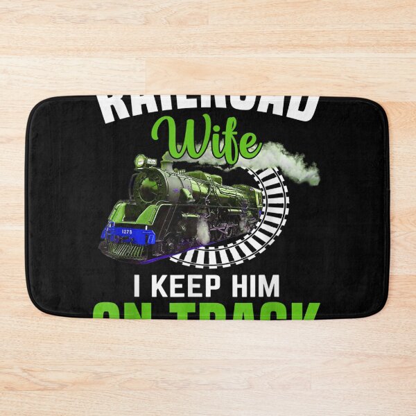 Item preview, Railroad Wife I Keep Him On Track Trains Lover Girls  designed and sold by cysandy.
