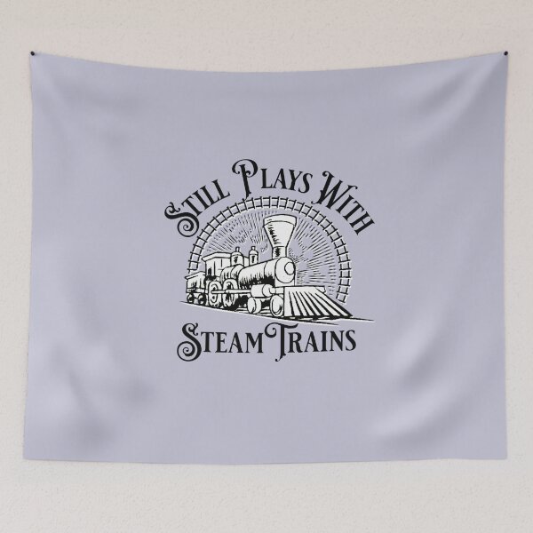 Item preview, Still Plays With Steam Trains designed and sold by TheTrainRoom.