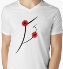 Flowers from japan. Men's V-Neck T-Shirt