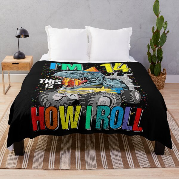 Artikelvorschau, Ich bin 14, so rolle ich, Monster Truck, Dinosaurier entworfen und verkauft von cysandy.
