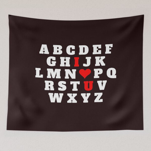 Item preview, funny alphabet letters abc i love you english teacher design designed and sold by adiskiart.
