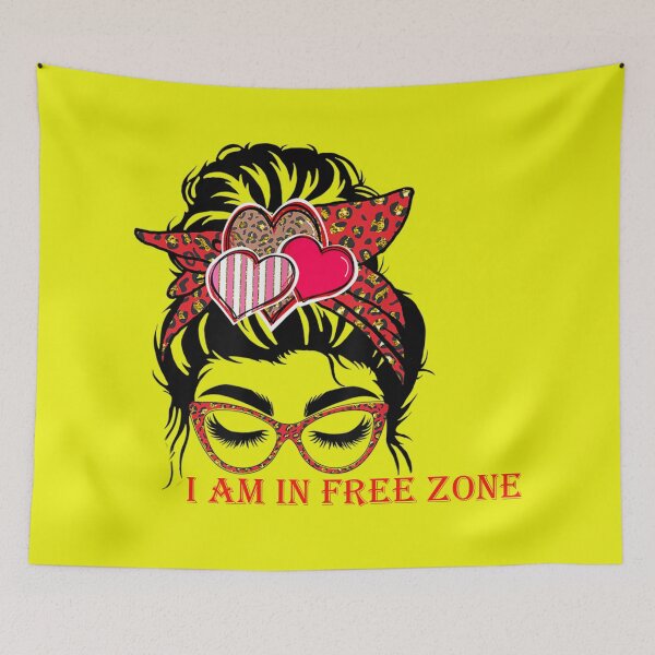 Item preview, I am in a free zone funny single girls designed and sold by spotsun.