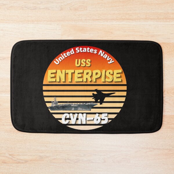 Item preview, Vintage 80's Sunset Navy Aircraft Carrier USS Enterprise Veteran designed and sold by Samsdesignshop.