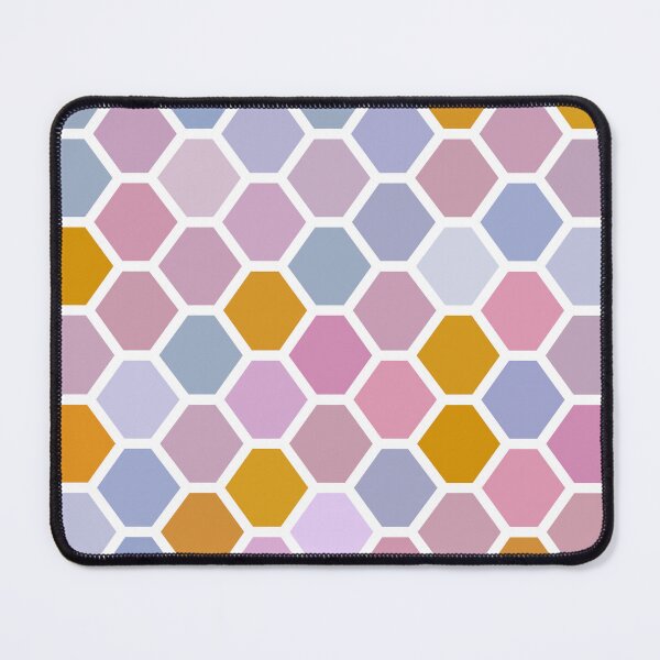 Item preview, Pastel Violet, Pink and Yellow Hexagon Tile Pattern designed and sold by patternsoup.