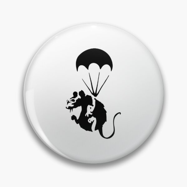 Item preview, Banksy Parachuting Rat Essential T-Shirt designed and sold by DAVIESDAVIES.