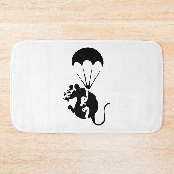 Item preview, Banksy Parachuting Rat Essential T-Shirt designed and sold by DAVIESDAVIES.