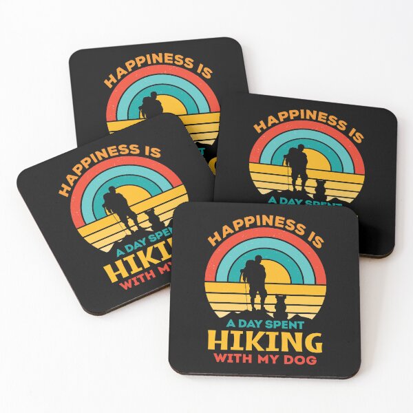 Item preview, Happiness Is A Day Spent Hiking With My Dog | Vintage Sunset  designed and sold by Supra Designs.