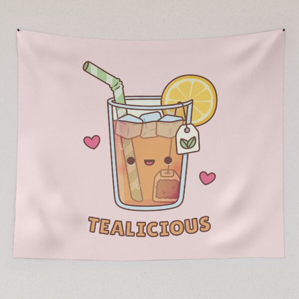 Item preview, Cute Iced Lemon Tea Tealicious Pun designed and sold by rustydoodle.