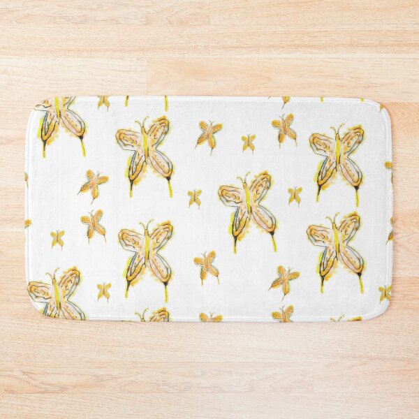 Item preview, Watercolor Mustard Yellow Butterflies Sticker Pack designed and sold by Designs By YL.