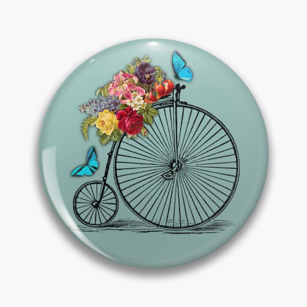 Item preview, Vintage bicycle with flowers designed and sold by PandaGraph.