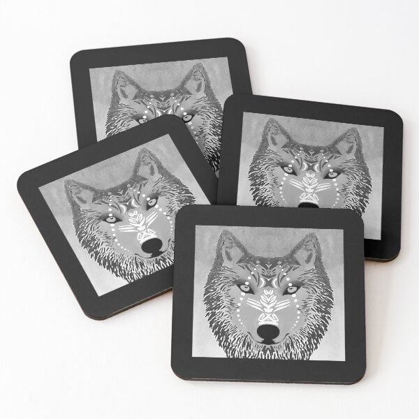 Item preview, The Wolf (Celtic Art) Grey designed and sold by TalesOfMythAndMagic.
