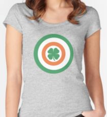 Captain Ireland Shield – Irish, America Women's Fitted Scoop T-Shirt