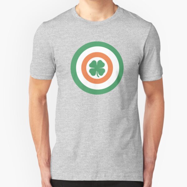 Captain Ireland Shield – Irish, America Slim Fit T-Shirt