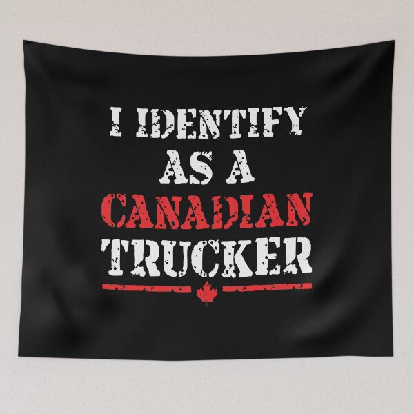 Item preview, I Identify As A Canadian Trucker Funny Freedom Convoy designed and sold by ecomdesign.
