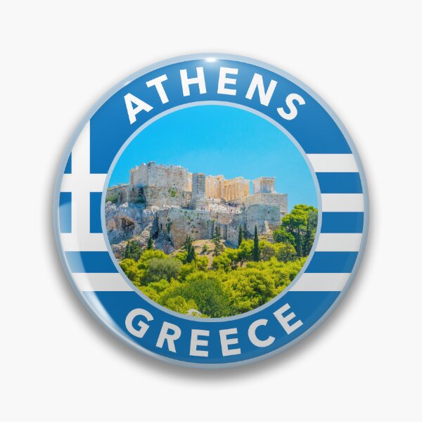 Item preview, Athens, Greece Round Emblem designed and sold by travelwitheric.