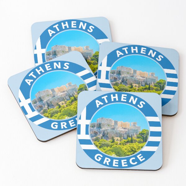 Item preview, Athens, Greece Round Emblem designed and sold by travelwitheric.
