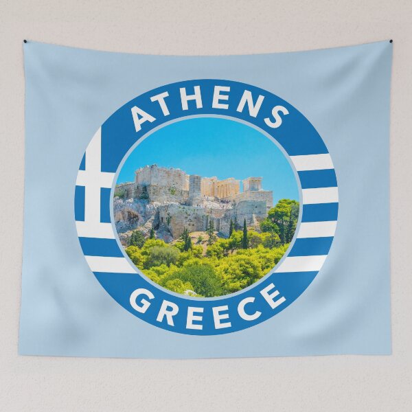 Item preview, Athens, Greece Round Emblem designed and sold by travelwitheric.