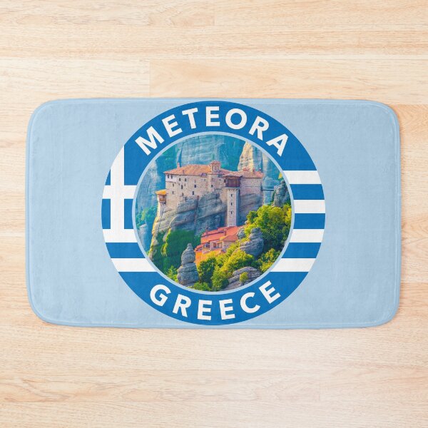 Item preview, Meteora, Greece Round Emblem designed and sold by travelwitheric.