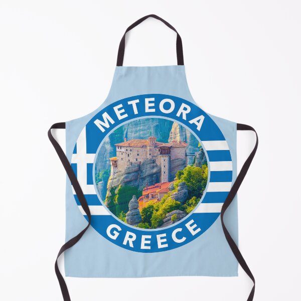 Item preview, Meteora, Greece Round Emblem designed and sold by travelwitheric.