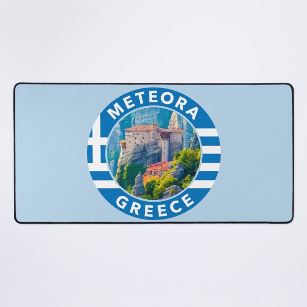 Item preview, Meteora, Greece Round Emblem designed and sold by travelwitheric.