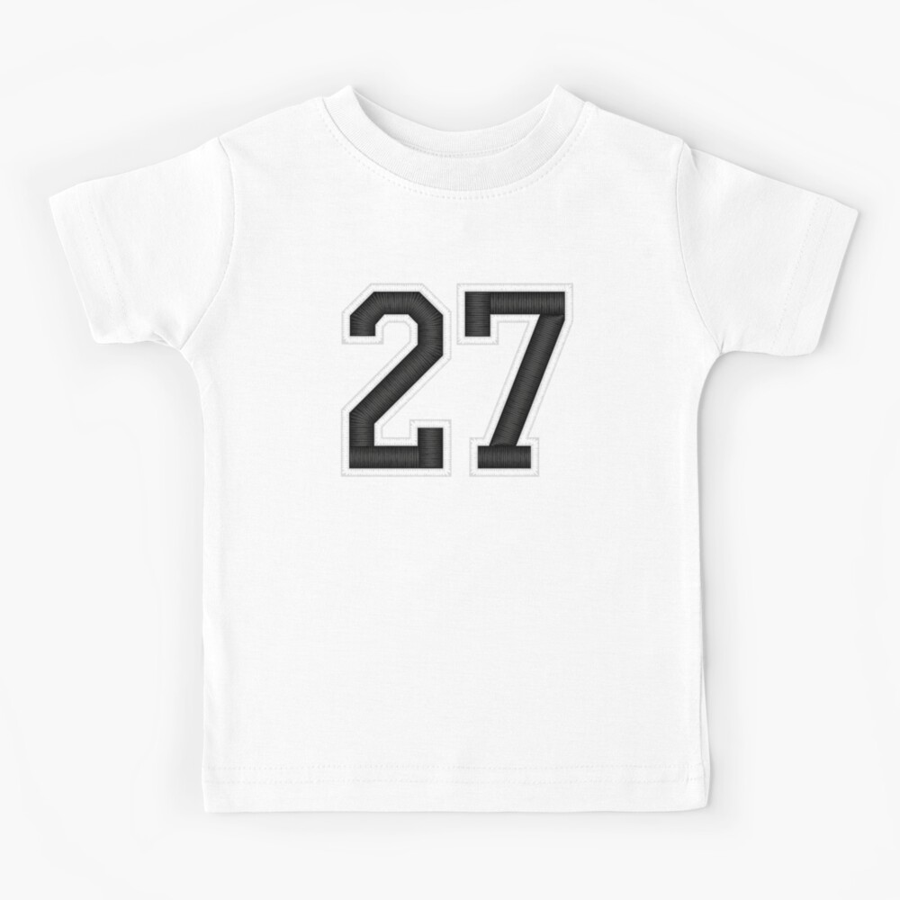 Kids Kids Number 27 Basketball Jersey Baseball Football Shirt T-Shirt