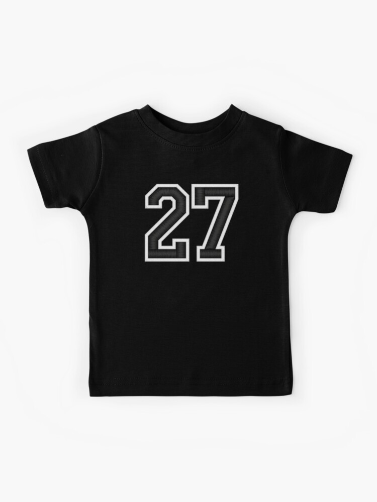 Kids Kids Number 27 Basketball Jersey Baseball Football Shirt T-Shirt