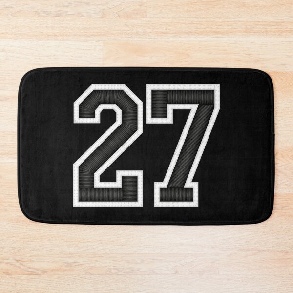 Item preview, 27 Black Jersey Sports Number twenty-seven Football 27 designed and sold by elhefe.
