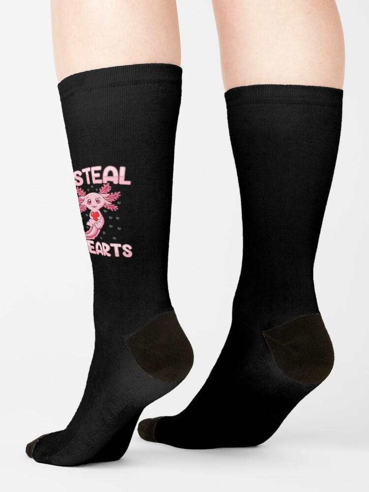 Thumbnail 4 of 5, Socks, i steal heart axoloth designed and sold by teloleote.