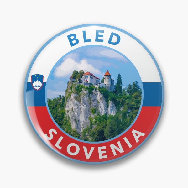 Item preview, Bled, Slovenia Round Emblem designed and sold by travelwitheric.