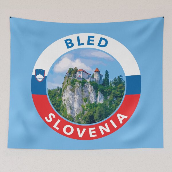 Item preview, Bled, Slovenia Round Emblem designed and sold by travelwitheric.
