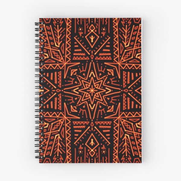 Item preview, Orange Red Star Mandala designed and sold by BeetleAndFern.