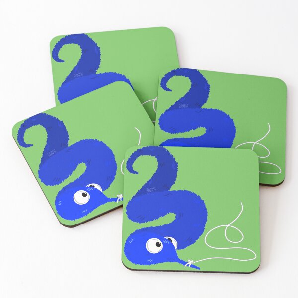 Item preview, Worm on a String - Blue designed and sold by JunkSprout.