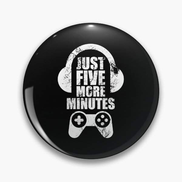 Item preview, Just Five More Minutes Gaming, Gamer Gift Idea designed and sold by FNStuff.