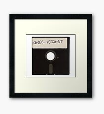 Never Forget Computer Floppy Disks Framed Print
