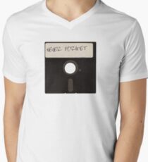 Never Forget Computer Floppy Disks Men's V-Neck T-Shirt