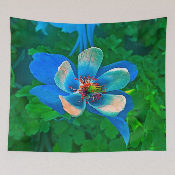 Item preview, Blue- turquuoise Flower by Irito designed and sold by iritof.