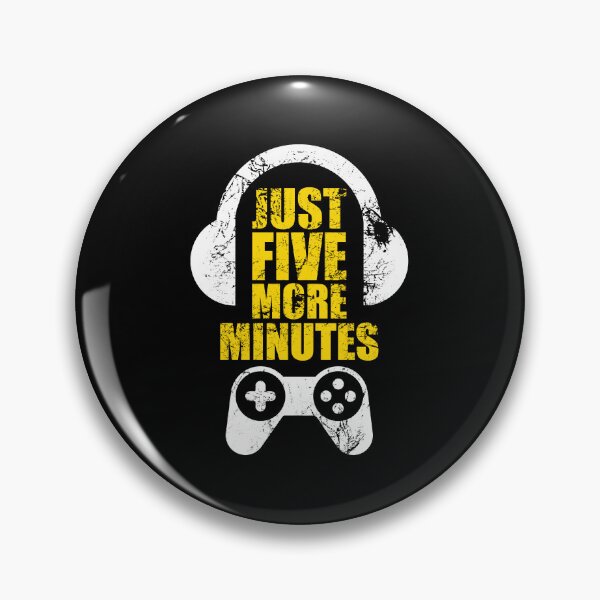 Item preview, Just Five More Minutes Gaming, Gamer Gift Idea designed and sold by FNStuff.