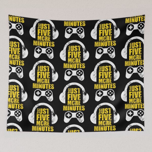Item preview, Just Five More Minutes Gaming, Gamer Gift Idea designed and sold by FNStuff.