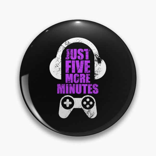 Item preview, Just Five More Minutes Gaming, Gamer Gift Idea designed and sold by FNStuff.