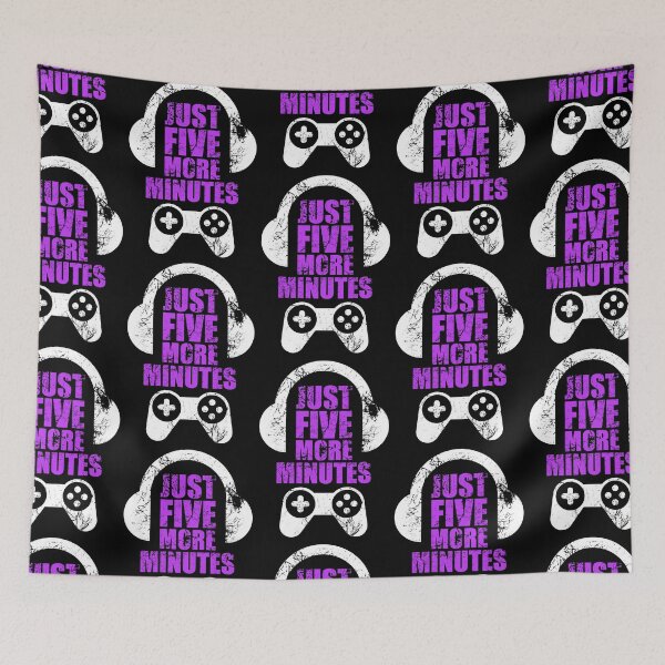 Item preview, Just Five More Minutes Gaming, Gamer Gift Idea designed and sold by FNStuff.