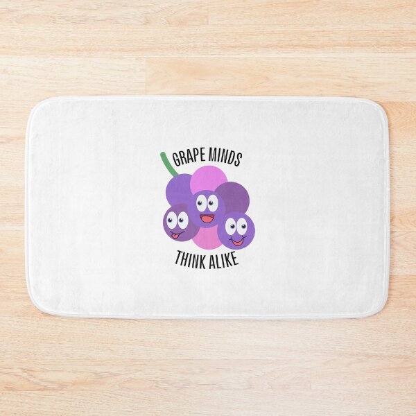 Item preview, Grape Minds Think Alike Fruit Pun Design designed and sold by Eijiverse.