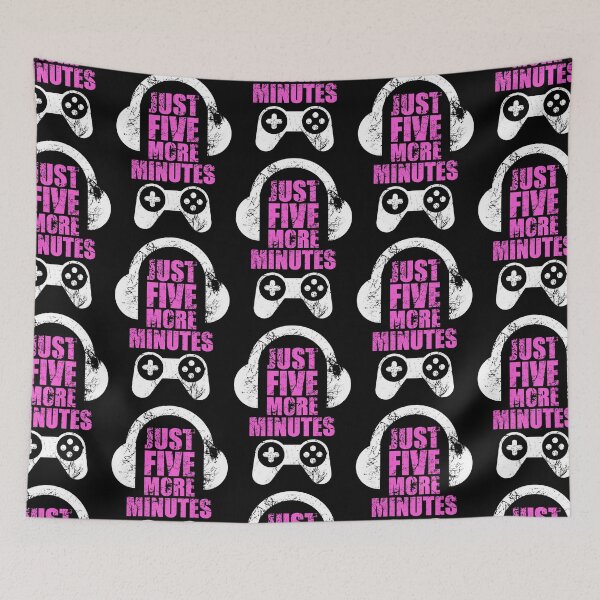 Item preview, Just Five More Minutes Gaming, Gamer Gift Idea designed and sold by FNStuff.