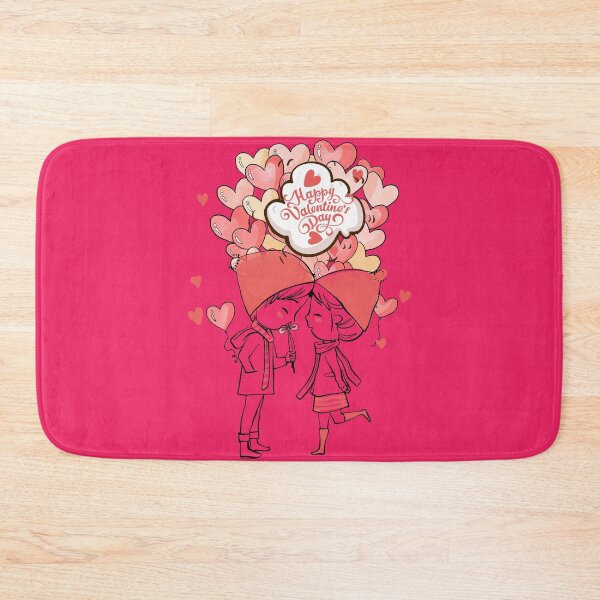 Item preview, Happy Valentine's Day Red Glitters Heart Decor Cute Couple designed and sold by Capiral Bucketlist.