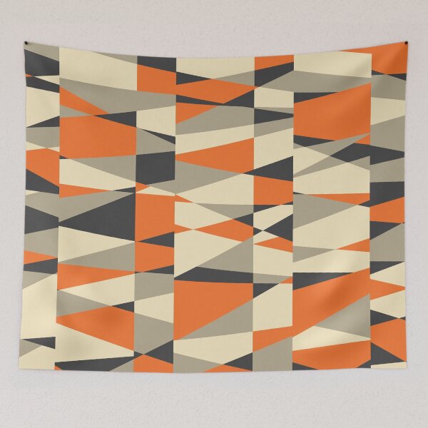 Item preview, Retrotaidetta, Mid-Mod Scattered Color Block Retro Geometric Pattern  designed and sold by BesanoStyle.