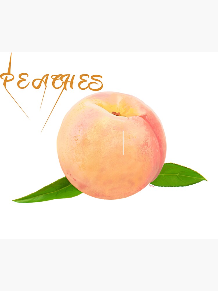 "peaches which represents my nickname and stage name" Sticker for Sale
