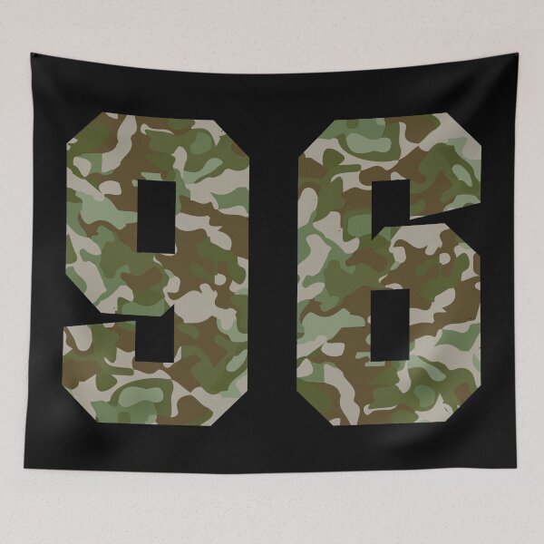 Item preview, Army Camo Number ninety-six Veteran Lucky Number 96 designed and sold by Urosek.