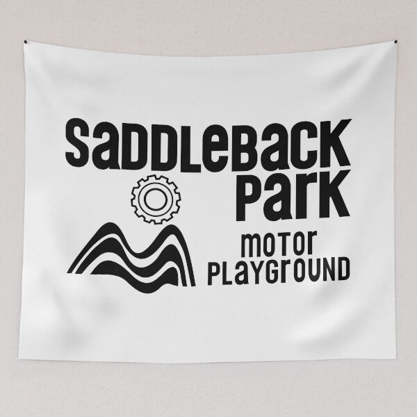 Item preview, Saddleback Park Motor Playground No Border Logo (Black) designed and sold by racerspitstop.