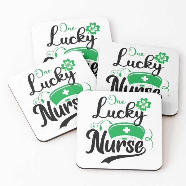 Item preview, One Lucky Nurse Lucky Shamrock N Irish  St Patricks Day designed and sold by manzee.